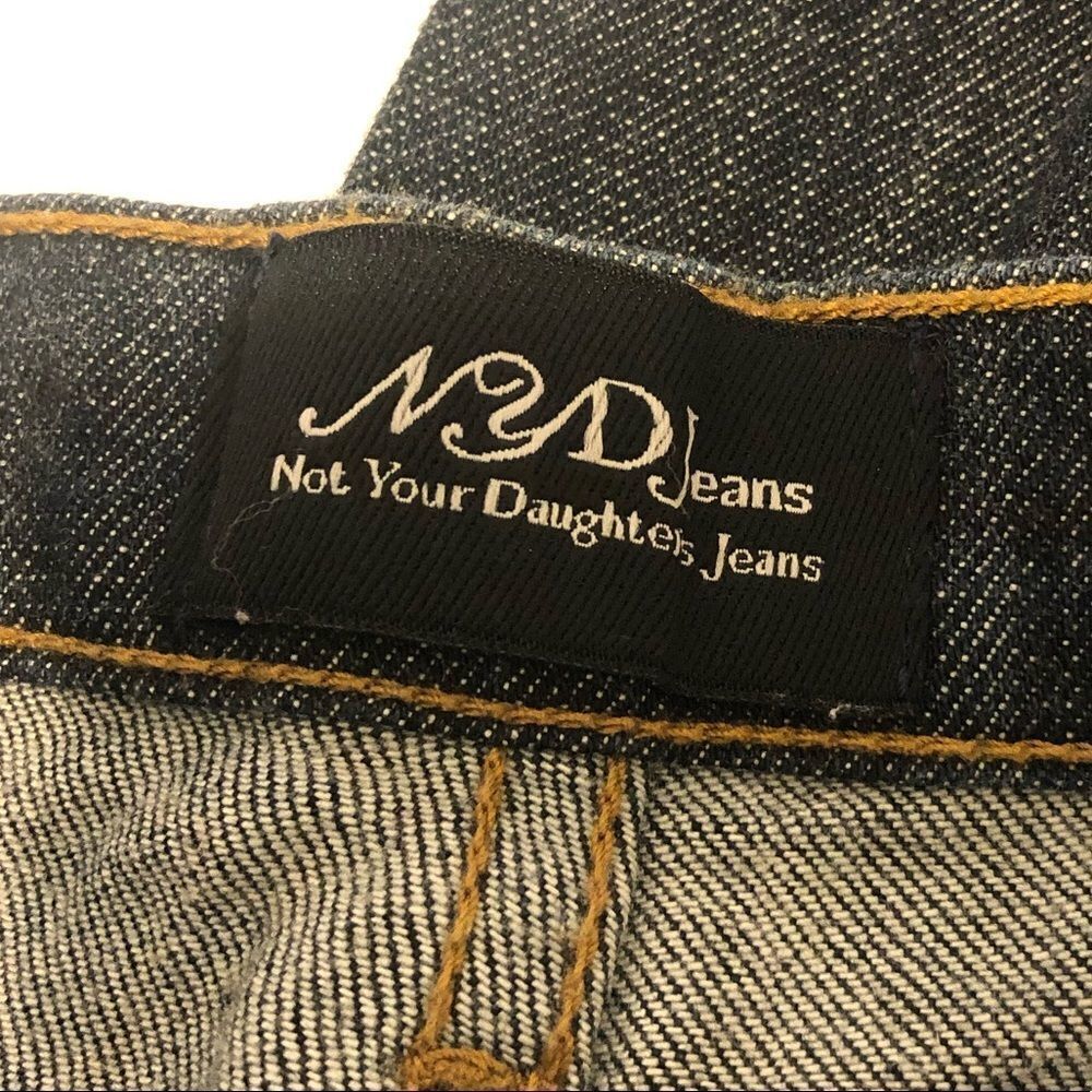 Not Your Daughters Jeans NYDJ dark denim blue jeans size 2 - Picture 10 of 13